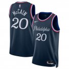 76ers #20 Jared McCain Navy 2025-26 City Edition Swingman Stitched Jersey
