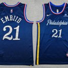 76ers #21 Joel Embiid City Edition Stitched Jersey Navy 2025-26