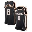 Atlanta Hawks #8 Kristaps Porzingis City Edition Jersey Black 2025-26