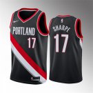 Blazers #17 Shaedon Sharpe Black Icon Edition Swingman Jersey