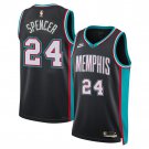 Cam Spencer #24 Memphis Grizzlies Classic Edition Jersey Black 2025