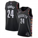 Cam Thomas #24 Brooklyn Nets City Edition Swingman Jersey Black 2025