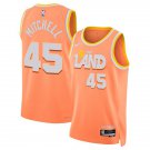 Cleveland Cavaliers #45 Donovan Mitchell City Edition Swingman Jersey Orange