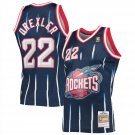 Clyde Drexler Rockets Mitchell & Ness 1996-97 Hardwood Classics Swingman Jersey Navy
