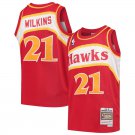 Dominique Wilkins Hawks Mitchell & Ness 1986-87 Hardwood Classics Throwback Jersey Red