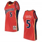 Golden State Warriors #5 Baron Davis Hardwood Classics Swingman Jersey – Orange