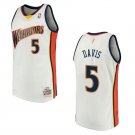 Golden State Warriors #5 Baron Davis Hardwood Classics Swingman Jersey White