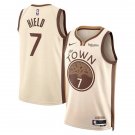 Golden State Warriors #7 Buddy Hield 2025 Tan City Edition Swingman Jersey