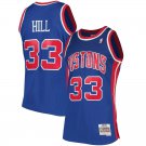 Grant Hill Pistons Mitchell & Ness 1995-96 Hardwood Classics Swingman Jersey Blue