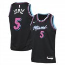 Heat #5 Nikola Jovic City Edition Jersey Black 2025