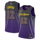 Jake LaRavia #12 Los Angeles Lakers City Edition Jersey Purple 2025