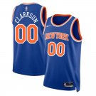 Jordan Clarkson #00 New York Knicks Icon Edition Jersey Blue 2025