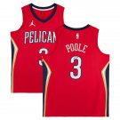 Jordan Poole New Orleans Pelicans Red Jordan Brand Statement Edition Swingman Jersey 2025