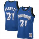 Kevin Garnett Timberwolves Mitchell & Ness 2001-02 Hardwood Classics Jersey Blue