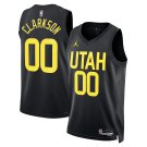 Men & Youth #00 Jordan Clarkson Utah Jazz 2022-23 Statement Edition Black Jersey