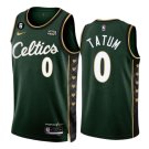 Men & Youth #0 Jayson Tatum Boston 2022-23 City Edition Dark Green Jersey