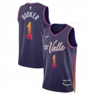 Men & Youth #1 Devin Booker Phoenix Suns 2023_24 City Edition Purple Jersey