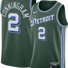 Men & Youth #2 Cade Cunningham Detroit Piston 2022-23 City Edition Green Jersey