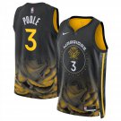 Men & Youth #3 Jordan Poole Golden State 2022-23 City Edition Black Jersey