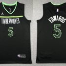 Men & Youth #5 Anthony Edwards Minnesota Timberwolves 2022-23 Statement Edition Black Jersey