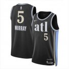 Men & Youth #5 Dejounte Murray Atlanta Hawks 2023_24 City Edition Black Jersey