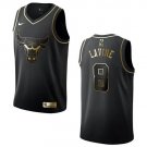 Men & Youth #8 Zach LaVine Chicago Bulls Black Golden Edition Jersey