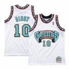 Men & Youth #10 Mike Bibby Vancouver Grizzlies White Jersey