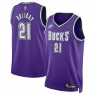 Men & Youth #21 Jrue Holiday Milwaukee Bucks 2022-23 Classic Edition Purple Jersey