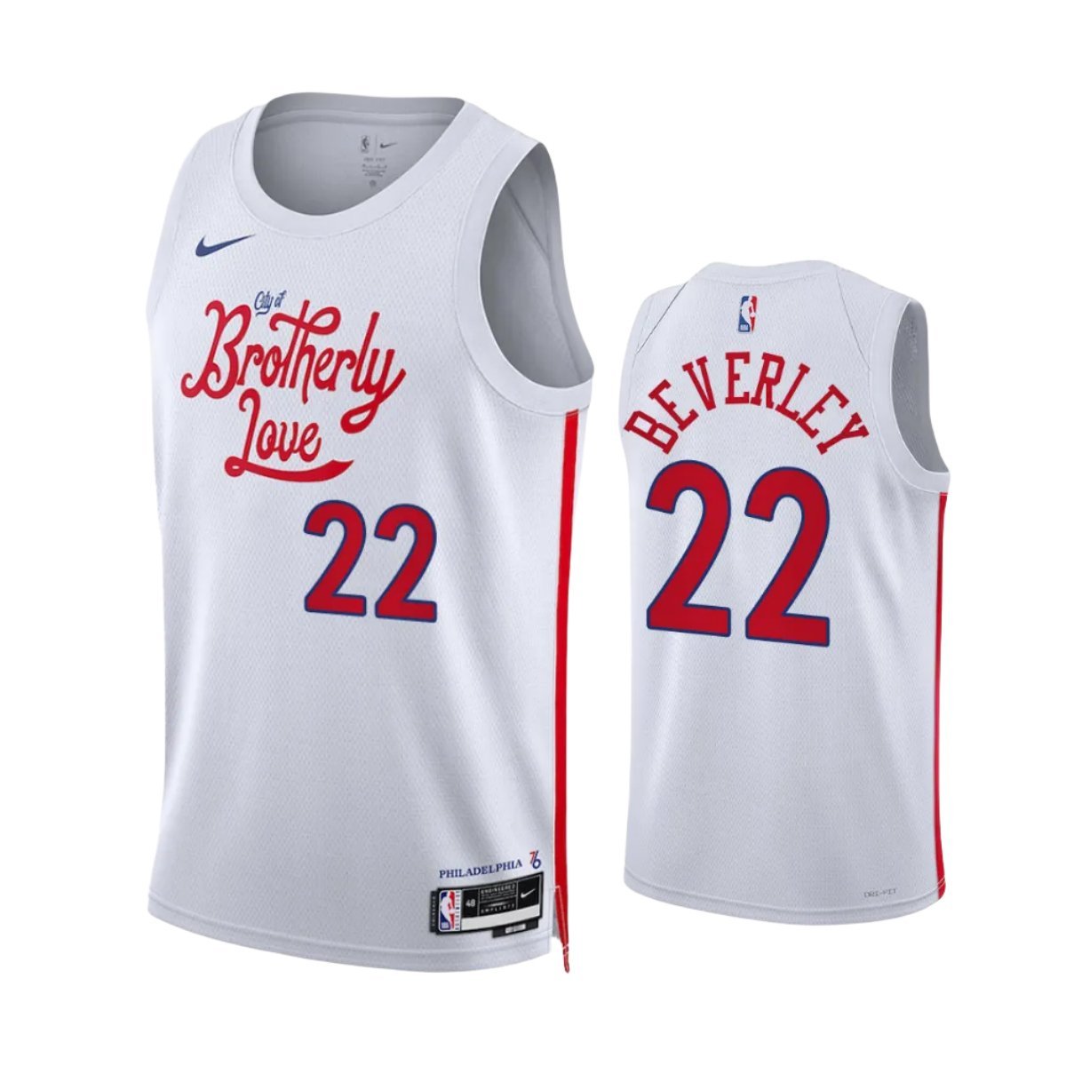 Men & Youth #22 Patrick Beverley Philadelphia 76ers 2022-23 City Edition White Jersey