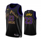 Men & Youth #23 Lebron James Los Angeles Lakers 2023-24 City Edition Black Jersey