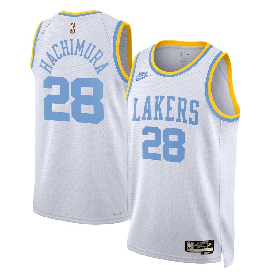 Men & Youth #28 Rui Hachimura Los Angeles Lakers Classic Edition White Jersey