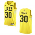 Men & Youth #30 Utah Jazz Ochai Agbaji 2022-23 Icon Edition Gold Jersey