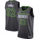 Men & Youth #32 Karl-Anthony Towns Minnesota 2022-23 Statement Edition Black Jersey