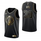 Men & Youth #33 Larry Bird Boston Celtics Black Golden Edition Jersey
