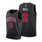 Men & Youth Chicago Bulls #2 Lonzo Ball 2022-23 Statement Edition Black Jersey