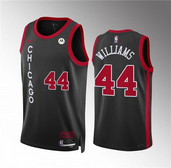 Men & Youth Chicago Bulls Patrick Williams City Edition Black Jersey