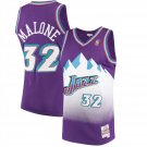 Men's #32 Karl Malone Utah Jazz Throwback Edition Purple Jersey
