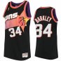 Men's #34 Charles Barkley Phoenix Suns Throwback Edition Black Jersey