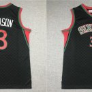 Men's 76ers Allen Iverson Black Jersey Lattice Checked Plaid