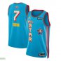 Men's 2025 All-Star #7 Jaylen Brown Light Blue Stitched Basketball Jersey