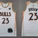 Men's Chicago Bulls #23 Michael Jordan White 2025 City Edition Stitched Basketball Jersey