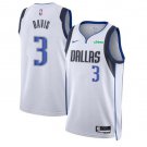Men's Dallas Mavericks #3 Anthony Davis White Association Edition Stitched Basketball Jersey
