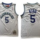 Men's Dallas Mavericks #5 Jason Kidd Basketball Jersey White