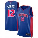 Men's Detroit Pistons Tobias Harris Blue 2024 Icon Edition Stitched Jersey