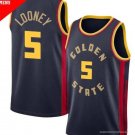 Mens Golden State Warriors #5 Kevon Looney Nike Navy 2024-25 City Edition Swingman Jersey