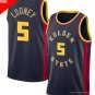 Mens Golden State Warriors #5 Kevon Looney Nike Navy 2024-25 City Edition Swingman Jersey