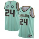 Hornets #24 Brandon Miller Green 2025 City Edition Swingman Stitched Jersey