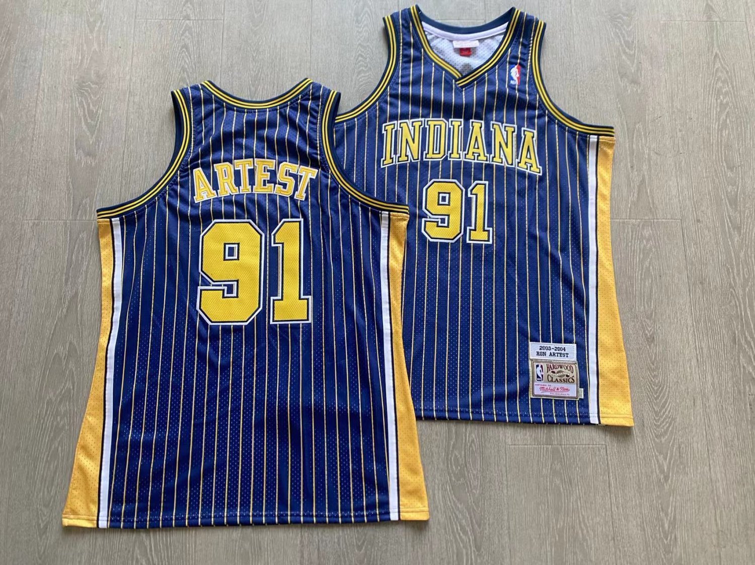Indiana Pacers Ron Artest Metta World Peace Stitched AU Jersey Black