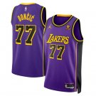 Lakers #77 Luka Dončić Luka Doncic Purple 2024 Draft Statement Edition Stitched Jersey