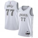 Mavericks #77 Luka Doncic White 2025 City Edition Swingman Stitched Jersey
